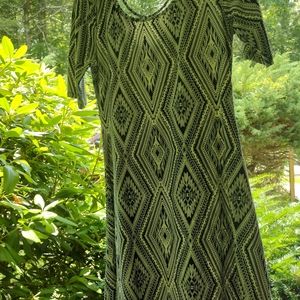 Blue and white   soft dress by Joe Boxer in medium .nice pattern